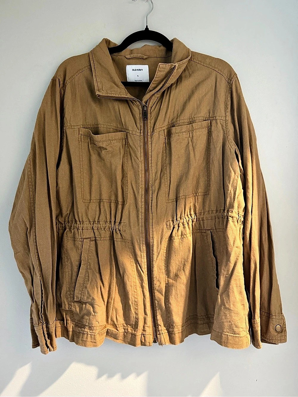 Old Navy womens Utility Jacket in Brown XL